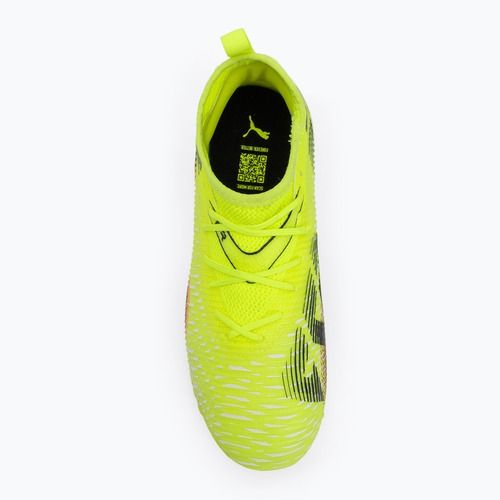 Încălțăminte de fotbal pentru copii PUMA Future 8 Match TT + Mid yellow alert/ puma black/ sun struck