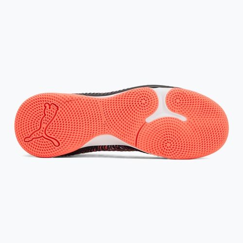 Încălțăminte de fotbal pentru copii PUMA Future 8 Match IT + Mid puma black/ puma white/ glowing red