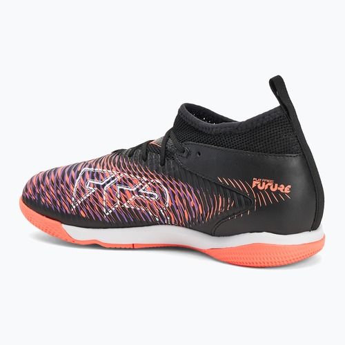 Încălțăminte de fotbal pentru copii PUMA Future 8 Match IT + Mid puma black/ puma white/ glowing red