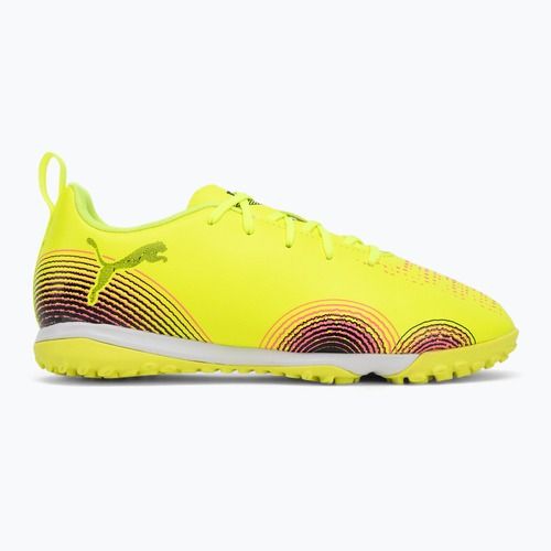 Încălțăminte de fotbal pentru copii  PUMA Future 8 Play TT + Mid yellow alert/ puma black/ sun struck