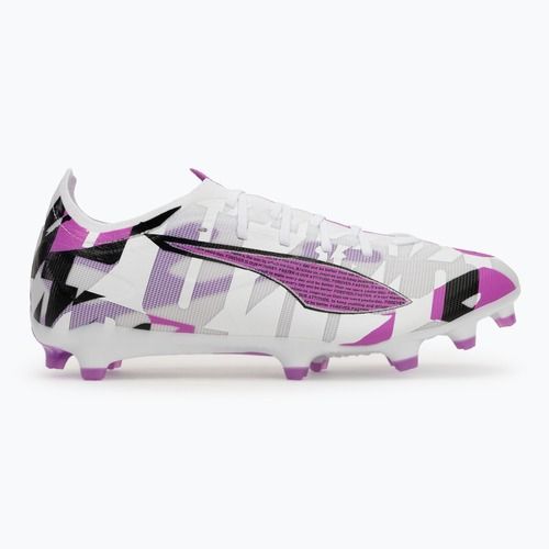 Încălțăminte de fotbal pentru bărbați  PUMA Ultra 5 Match Forever FG/AG puma white/pure magenta/feather gray/puma black