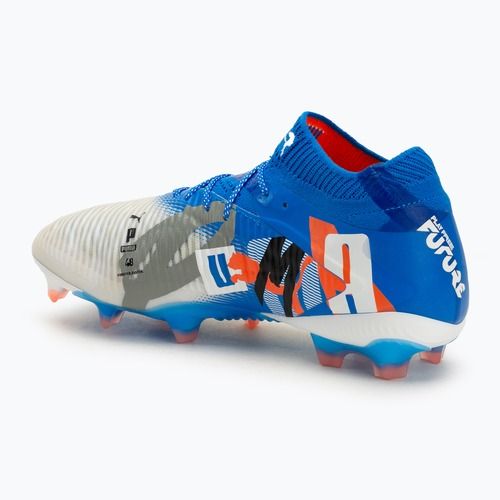 Încălțăminte de fotbal pentru bărbați  PUMA Future 8 Ultimate Forever FG white/ultra blue/feather gray/puma black/glowing red