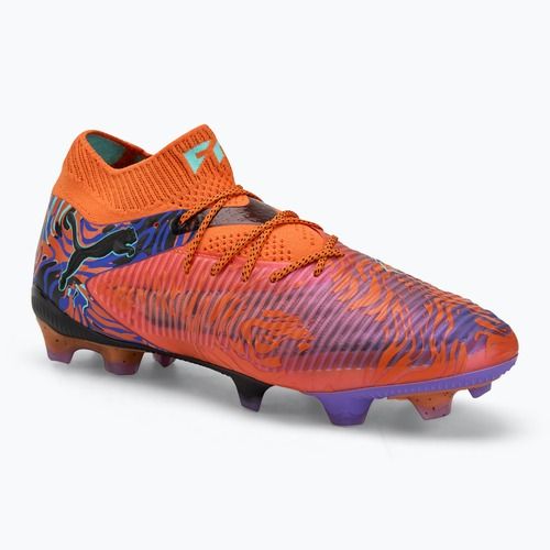 Încălțăminte de fotbal pentru bărbați  PUMA Future 8 Ultimate Creativity FG orange poppy/dark amethyst/electric peppermint/black