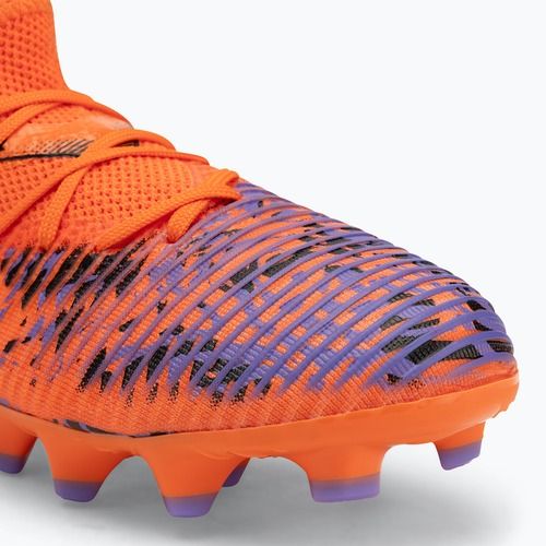 Încălțăminte de fotbal pentru copii PUMA Future 8 Match Creativity FG/AG Jr orange poppy/puma black/dark amethyst