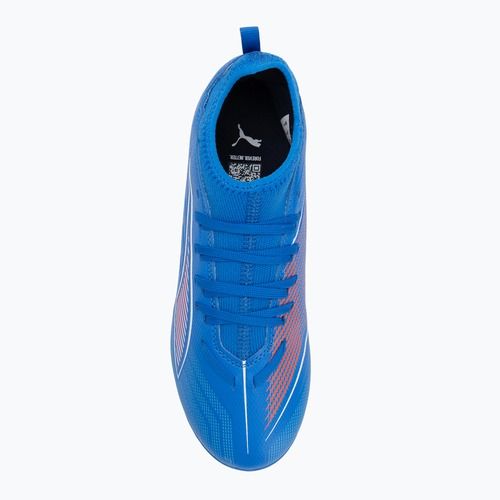 Încălțăminte de fotbal pentru copii  PUMA Ultra 6 Match FG/AG Jr ultra blue/puma white/glowing red