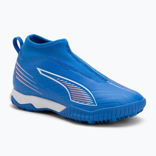 Încălțăminte de fotbal pentru copii  PUMA Ultra 6 Match+ LL TT + Mid Jr ultra blue/puma white/glowing red
