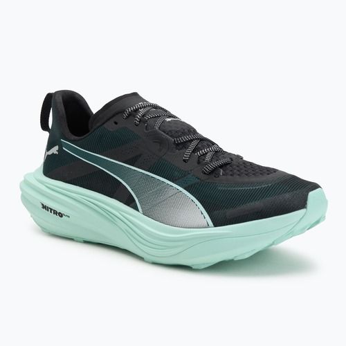 Încălțăminte de alergat pentru bărbați PUMA Deviate Nitro Elite Trail green terrain / mint melt