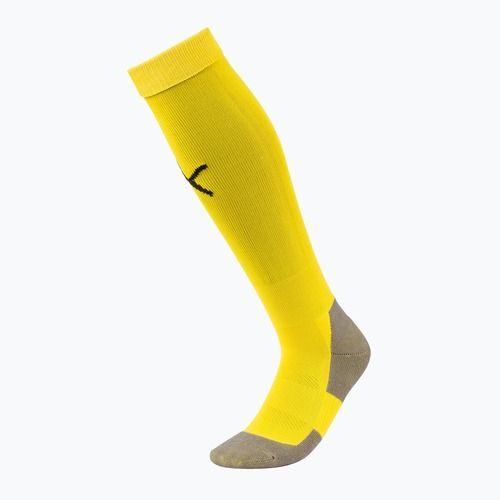 Jambiere de fotbal pentru bărbați PUMA Team Liga Core cyber yellow/puma black