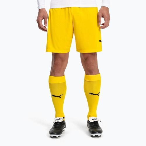Jambiere de fotbal pentru bărbați PUMA Team Liga Core cyber yellow/puma black