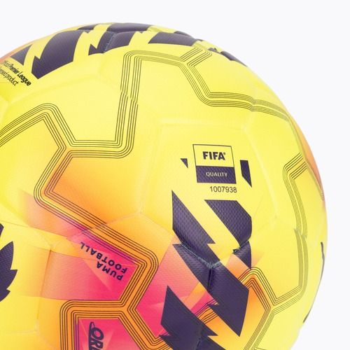 Minge de fotbal PUMA Orbita Match PL Lights FIFA Quality fluo yellow/multicolor mărime 5