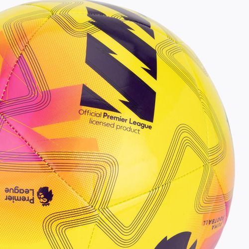 Minge de fotbal PUMA Orbita Cup PL Lights fluo yellow/multicolor mărime 5