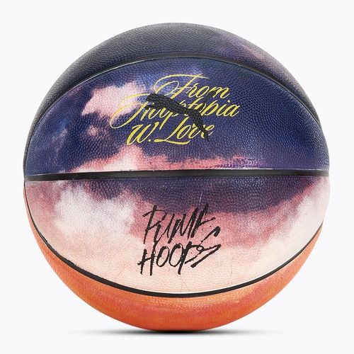 Minge de baschet PUMA Hooptopia Sunset Basketball flame orange/puma black/multicolor mărime 7