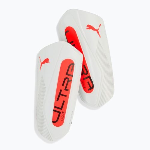 Apărători de tibie PUMA Ultra Light Strap puma white/glowing red