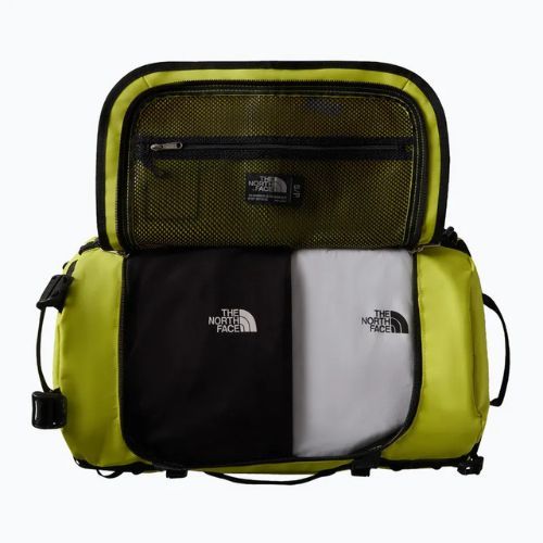 Geantă de călătorie The North Face Base Camp Duffel S 50 l sulphur spring green/tnf black