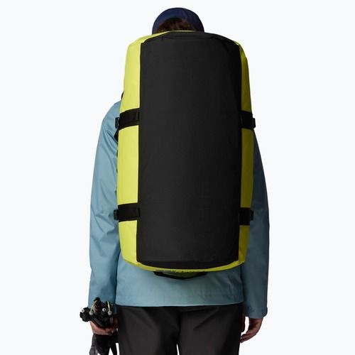 Geantă de călătorie The North Face Base Camp Duffel M 71 l sulphur spring green/tnf black