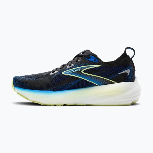 Încălțăminte de alergare pentru bărbați Brooks Glycerin 22 wide fit black/cobalt/neo yellow