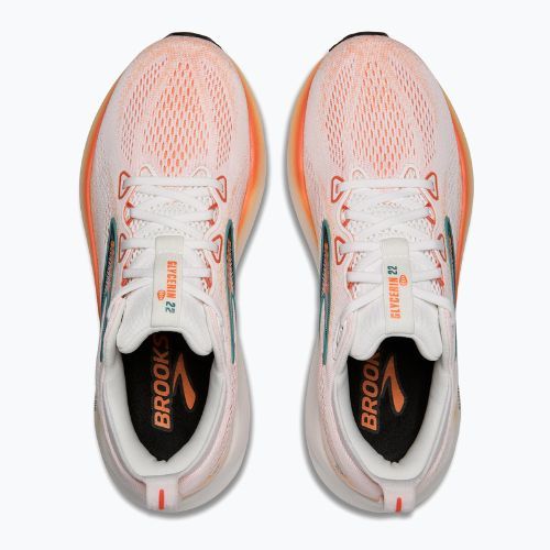 Încălțăminte  de alergare pentru bărbați Brooks Glycerin 22 white/orange/green blue slate
