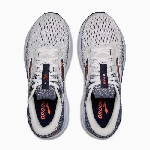 Încălțăminte de alergare pentru bărbați Brooks Ghost 16 white/peacoat/orange