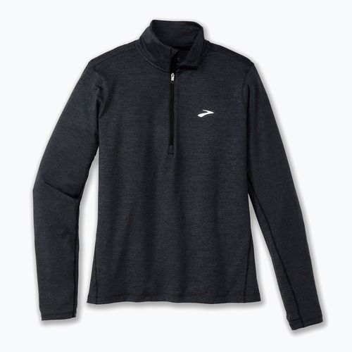 Longsleeve de alergare pentru femei Brooks Dash 1/2 Zip 2.0 htr black