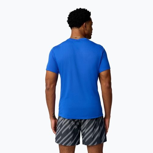 Tricou de alergare pentru bărbați Brooks Distance 3.0 neo blue/brooks logo
