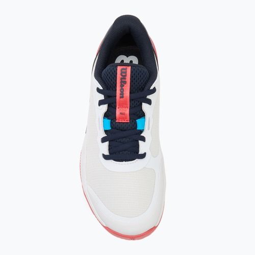 Pantofi de tenis pentru femei Wilson Intrigue Pro Clay W alb/ navy blazer/ dubarry