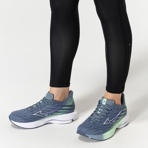 Încălțăminte de alergare pentru femei Mizuno Wave Rider 28 citadel/white/ neo mint