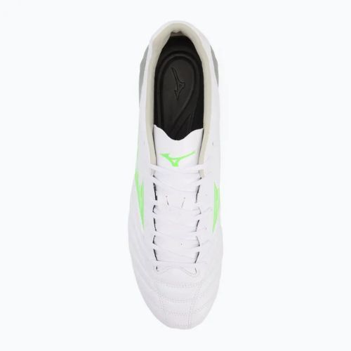 Încălțăminte de fotbal pentru bărbați Mizuno Monarcida Neo III Pro Md white/neon green