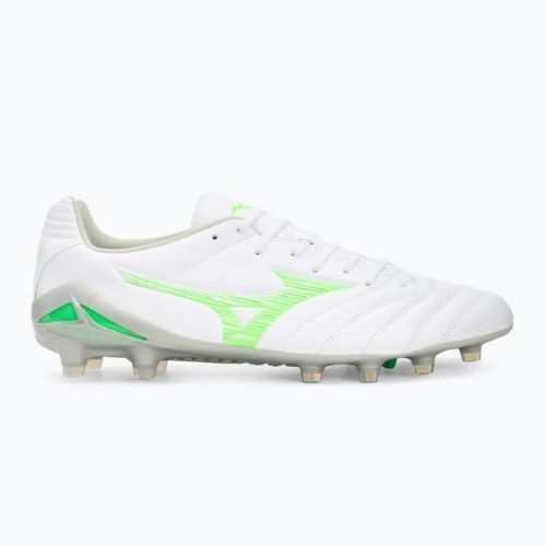 Încălțăminte de fotbal pentru bărbați Mizuno Monarcida Neo III Pro Md white/neon green