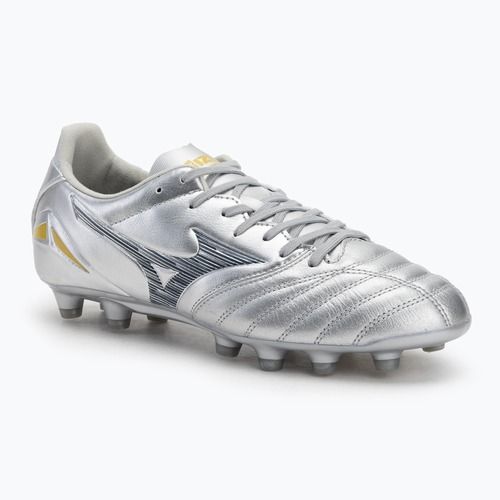 Încălțăminte de fotbal pentru bărbați Mizuno Morelia Neo IV Pro Md galaxy silver/8605 c/cool gray 3c