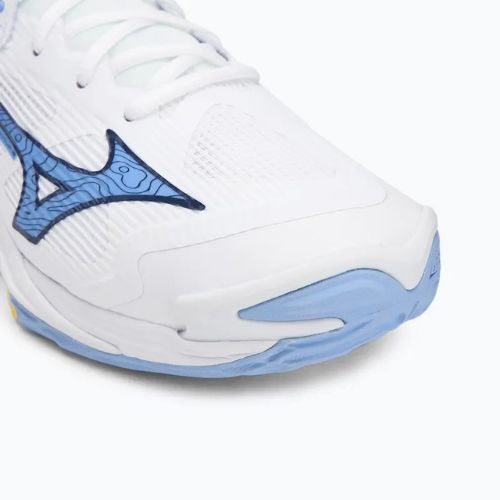 Încălțăminte de volei Mizuno Wave Momentum 3 white/bellwether blue/bel air blue