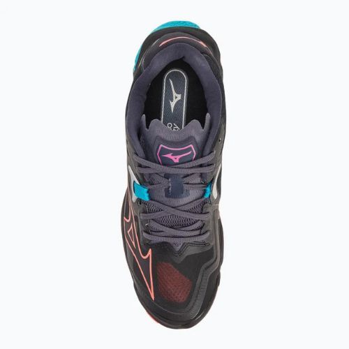Încălțăminte de volei Mizuno Wave Lightning Z8 black/neon flame/peacock blue