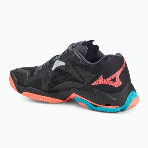 Încălțăminte de volei Mizuno Wave Lightning Z8 black/neon flame/peacock blue