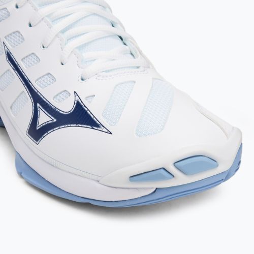 Încălțăminte de volei Mizuno Wave Voltage 2 Mid white/bellwether blue/bel air blue