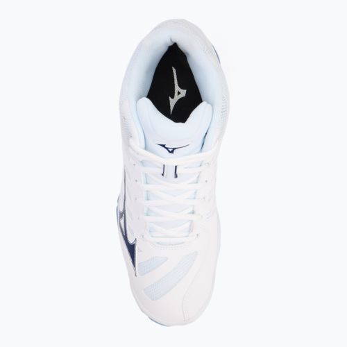 Încălțăminte de volei Mizuno Wave Voltage 2 Mid white/bellwether blue/bel air blue