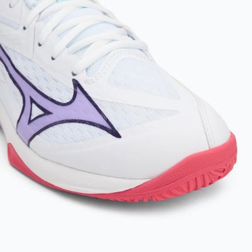 Încălțăminte de volei Mizuno Thunder Blade Z white/violet indigo/camellia rose