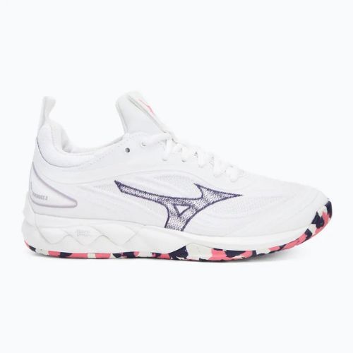 Încălțăminte de volei Mizuno Wave Luminous 3 white/violet indigo/camellia rose