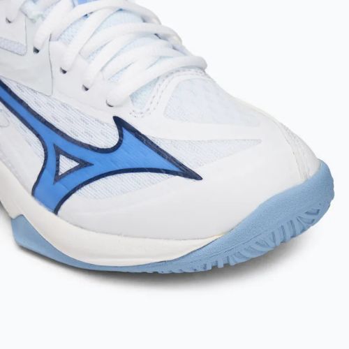 Încălțăminte de volei pentru copii Mizuno Lightning Star Z7 white/bellwether blue/bel air blue
