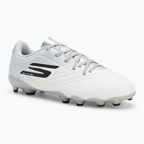 Încălțăminte de fotbal pentru copii SKECHERS Razor 1.5 Youth Jr FG white/silver