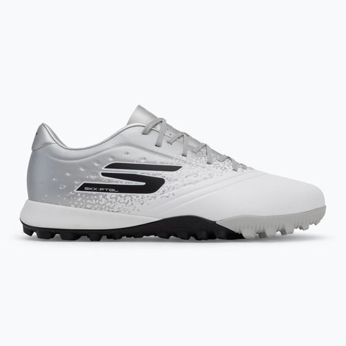 Încălțăminte de fotbal pentru bărbați SKECHERS Razor 1.5 Academy TF white/silver