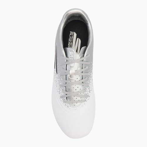 Încălțăminte de fotbal pentru bărbați SKECHERS Razor 1.5 Academy FG white/silver