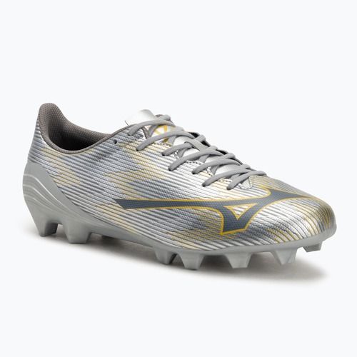 Încălțăminte de fotbal pentru bărbați Mizuno α II Select Md galaxy silver/8605 c/gold