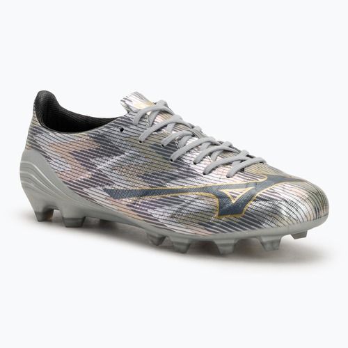 Încălțăminte de fotbal pentru bărbați Mizuno α II Elite Md galaxy silver/8605 c/gold
