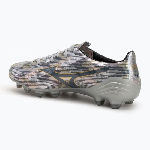 Încălțăminte de fotbal pentru bărbați Mizuno α II Elite Md galaxy silver/8605 c/gold