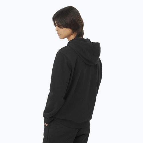 Hanorac pentru bărbați Salomon Logo Full Zip Hoodie deep black