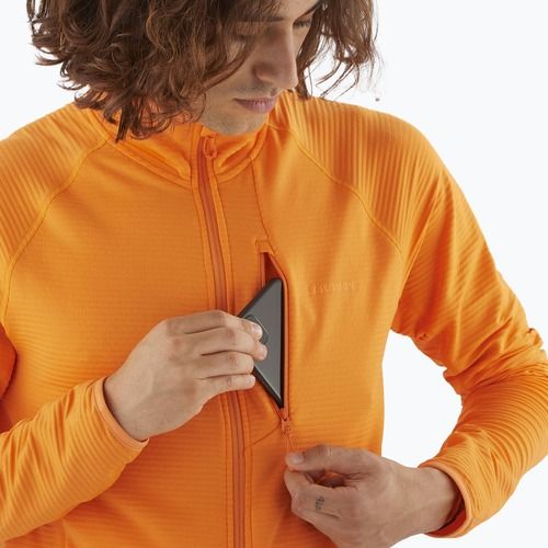 Bluză de trekking pentru bărbați Salomon Lightwarm Full Zip turmeric