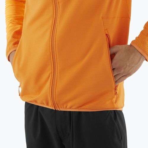 Bluză de trekking pentru bărbați Salomon Lightwarm Full Zip turmeric