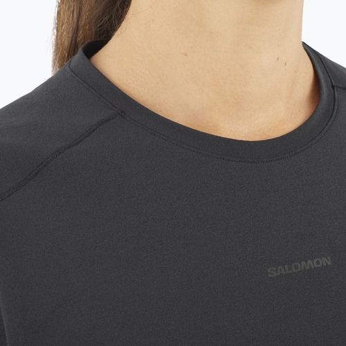 Tricou pentru femei Salomon Trackline Tee SS deep black