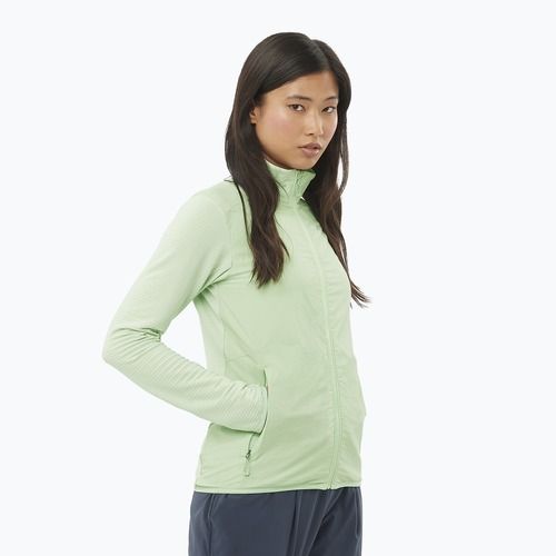 Bluză de trekking pentru femei  Salomon Sntial Lightwarm Hybrid sea foam