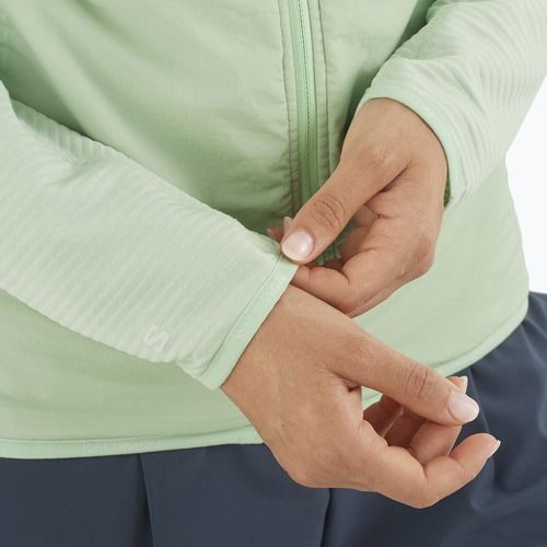 Bluză de trekking pentru femei  Salomon Sntial Lightwarm Hybrid sea foam