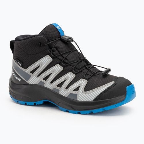 Încălțăminte de turism pentru copii Salomon XA PRO V8 MID WP black/monument /french blue